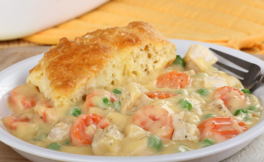 plate of Easy Chicken Pot Pie