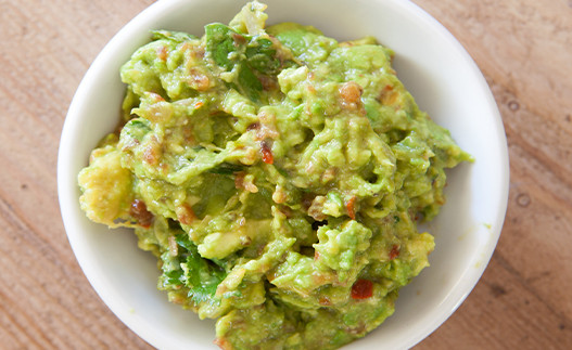 Pea Guacamole in a bowl