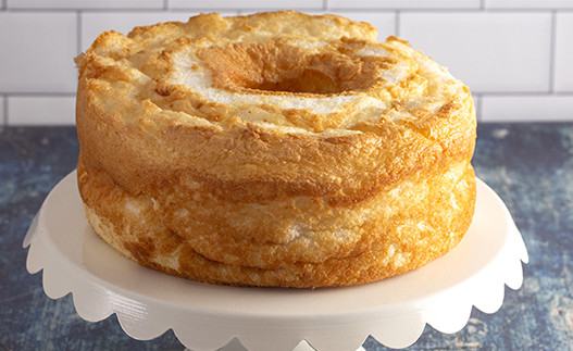 Pineapple Angel Food Cake on a plate
