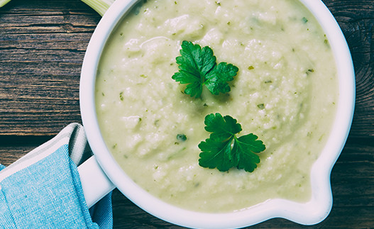 Potato Soup in a bowl