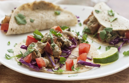 Simple Fish Tacos on a plate