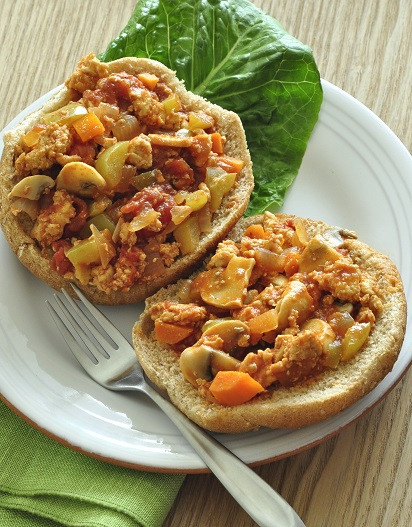 Sloppy Garden Joes on a plate