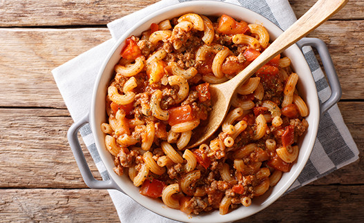 bowl of Chili Tomato Macaroni