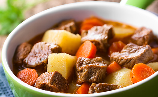 Slow Cooker Beef Stew in a bowl
