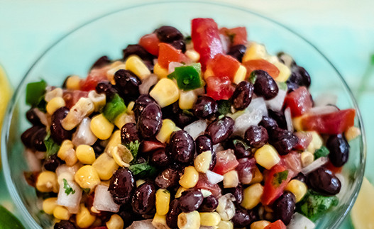 Squash Salsa in a bowl