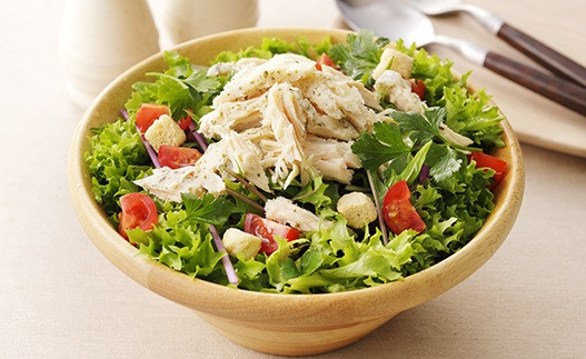Turkey Salad with Orange Vinaigrette in a bowl