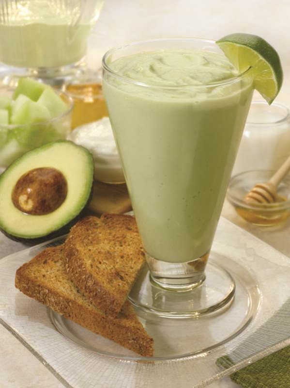 Avocado Melon Breakfast Smoothie