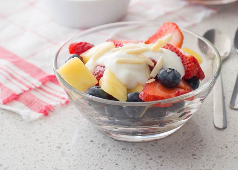 bowl of Fruit Salad with Yogurt