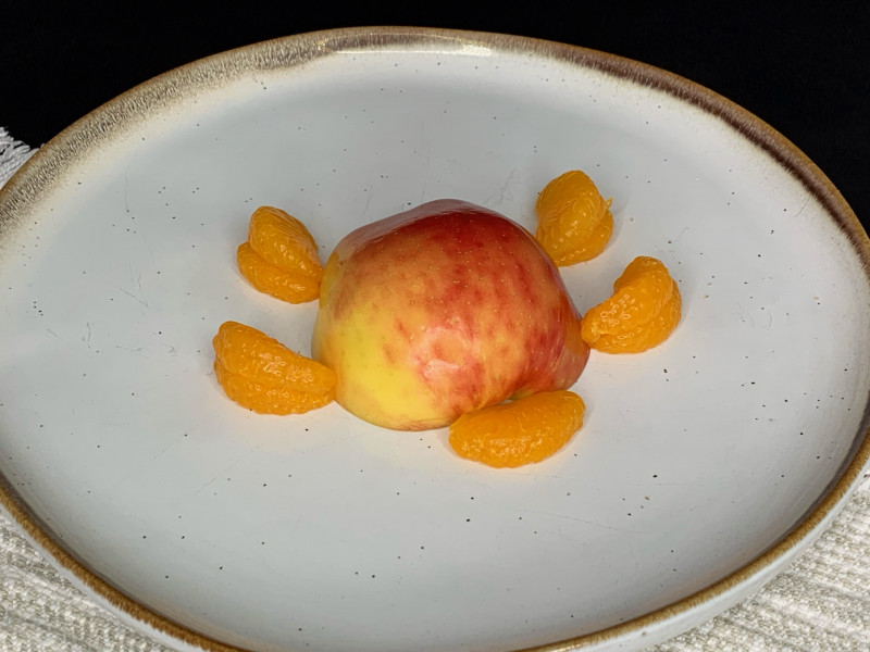 Turtle Apple on a plate