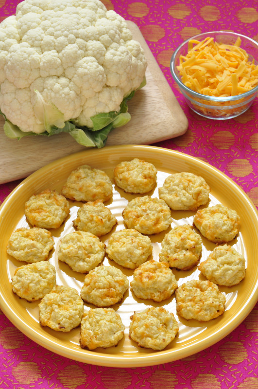 plate of baked cauliflower totos