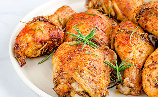 Honey Lemon Chicken on a plate