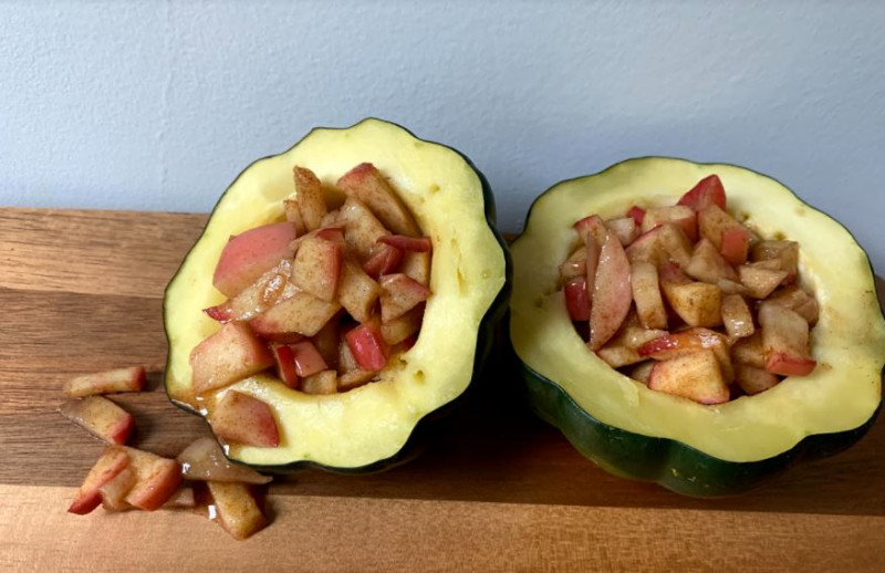 Apple-Stuffed Squash