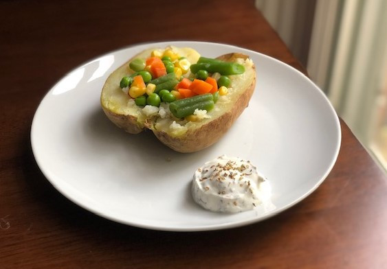 Baked Potatoes Primavera
