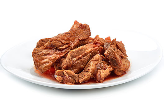 Red Chile Stew on a plate