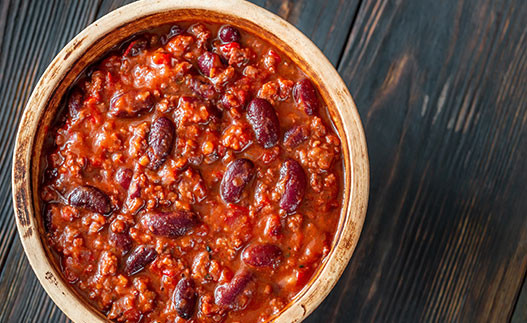 Quick Chili in a bowl
