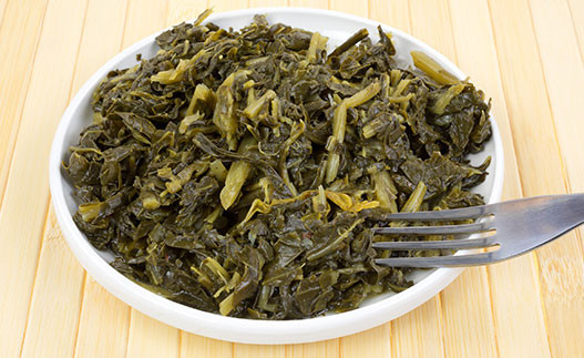 Vegetarian Collard Greens in a bowl