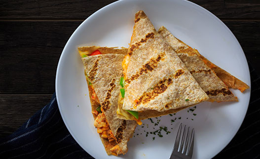 Veggie Quesadillas on a plate