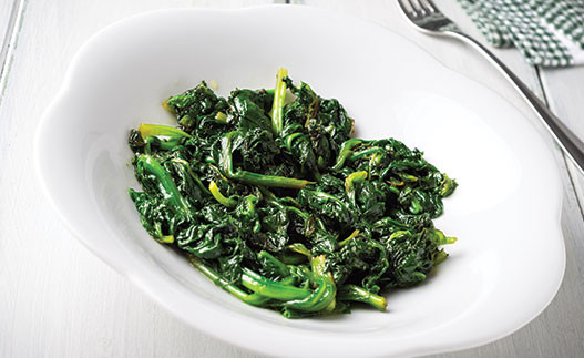 Lemon Spinach in a bowl