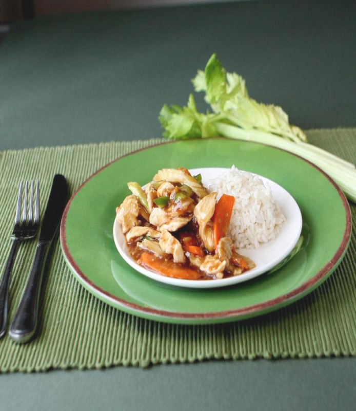 plate of Chicken Stir-Fry