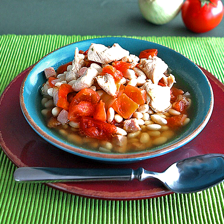 Great Northern Bean Soup in a bowl