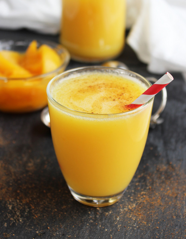 Peach Cooler in a glass
