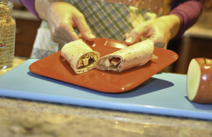 Peanut Butter and Apple Wraps