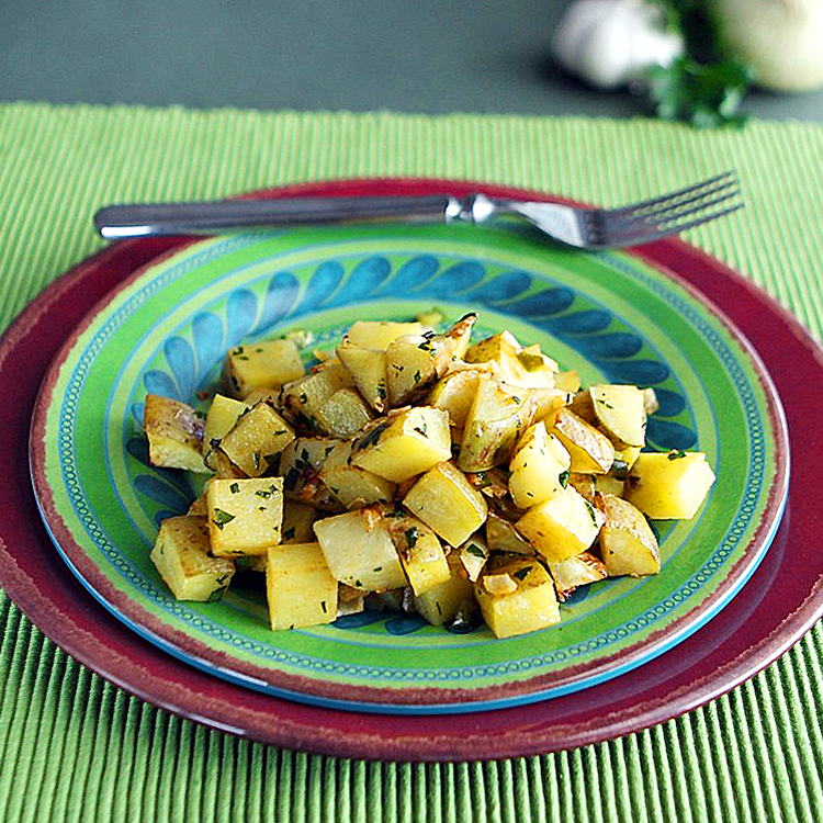 Roasted Potatoes on a plate