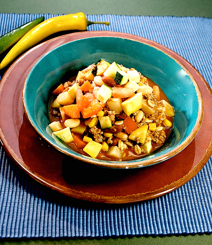Three Sisters Stew in a bowl