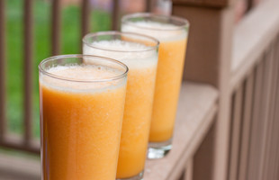 glasses of Cantaloupe Cooler