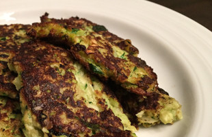 Zucchini Pancakes on a plate
