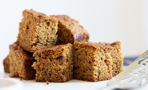 Pineapple Zucchini Cake on a plate