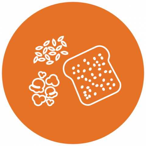 icon of line drawings of several grain products