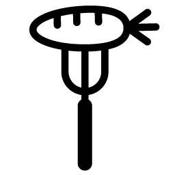 icon of a carrot on a fork