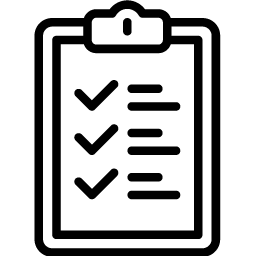 icon of a clipboard