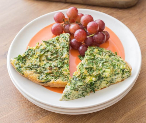 plate of French Spinach Frittata