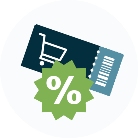 illustration of a coupon