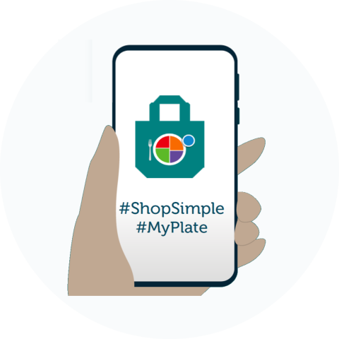 illustration of shop simple on a smartphone