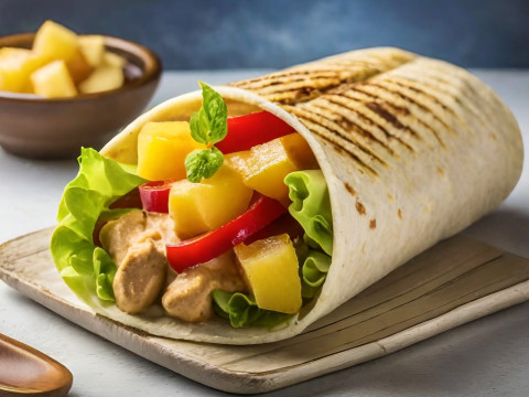 Peanut, Peach, N Pineapple Wrap
