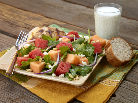 plate of Fruit & Feta Salad
