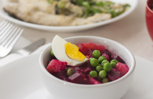 Pink Party Salad in a bowl